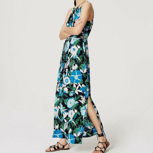 LOFT Floral Halter Maxi Dress